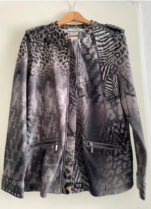 Nieuw monari vest - jasje maat 46, Kleding | Dames, Truien en Vesten, Zo goed als nieuw, Maat 46/48 (XL) of groter, Bruin, Ophalen of Verzenden