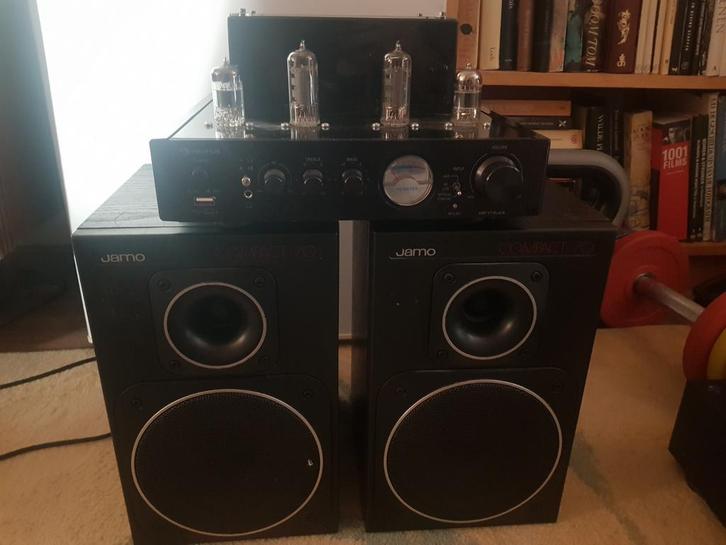 Auna buizenversterker met Jamo Compact 70 speakers, Audio, Tv en Foto, Buizenversterkers, Ophalen