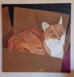 Schilderij rode kater, Antiek en Kunst, Ophalen