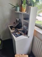 Ikea Micke kinderbureau 105x50 cm met opzetstuk, Ophalen, Gebruikt, IKEA, Kabelgoot