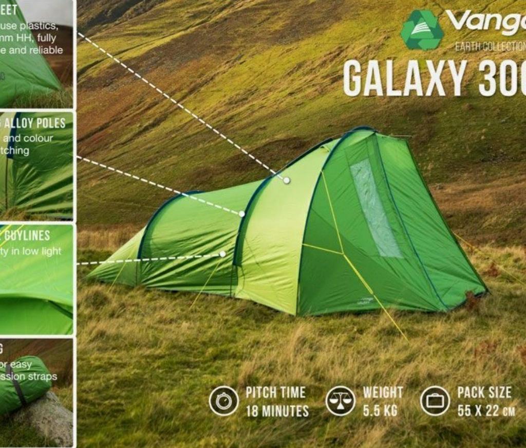 Nieuw: Vango Galaxy 300 Earth Collection Trekkerstent H1.90m, Caravans en Kamperen, Tenten, Ophalen of Verzenden