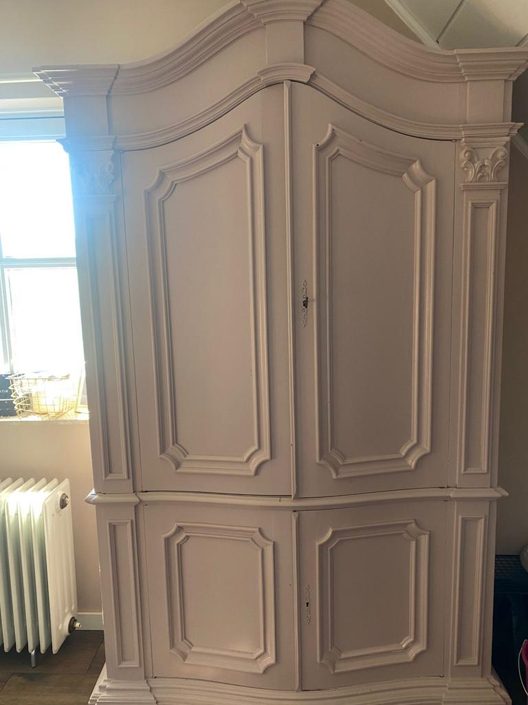 Oude houten kast oud roze geschilderd GRATIS, Huis en Inrichting, Kasten | Kledingkasten, Ophalen, 150 tot 200 cm, 150 tot 200 cm