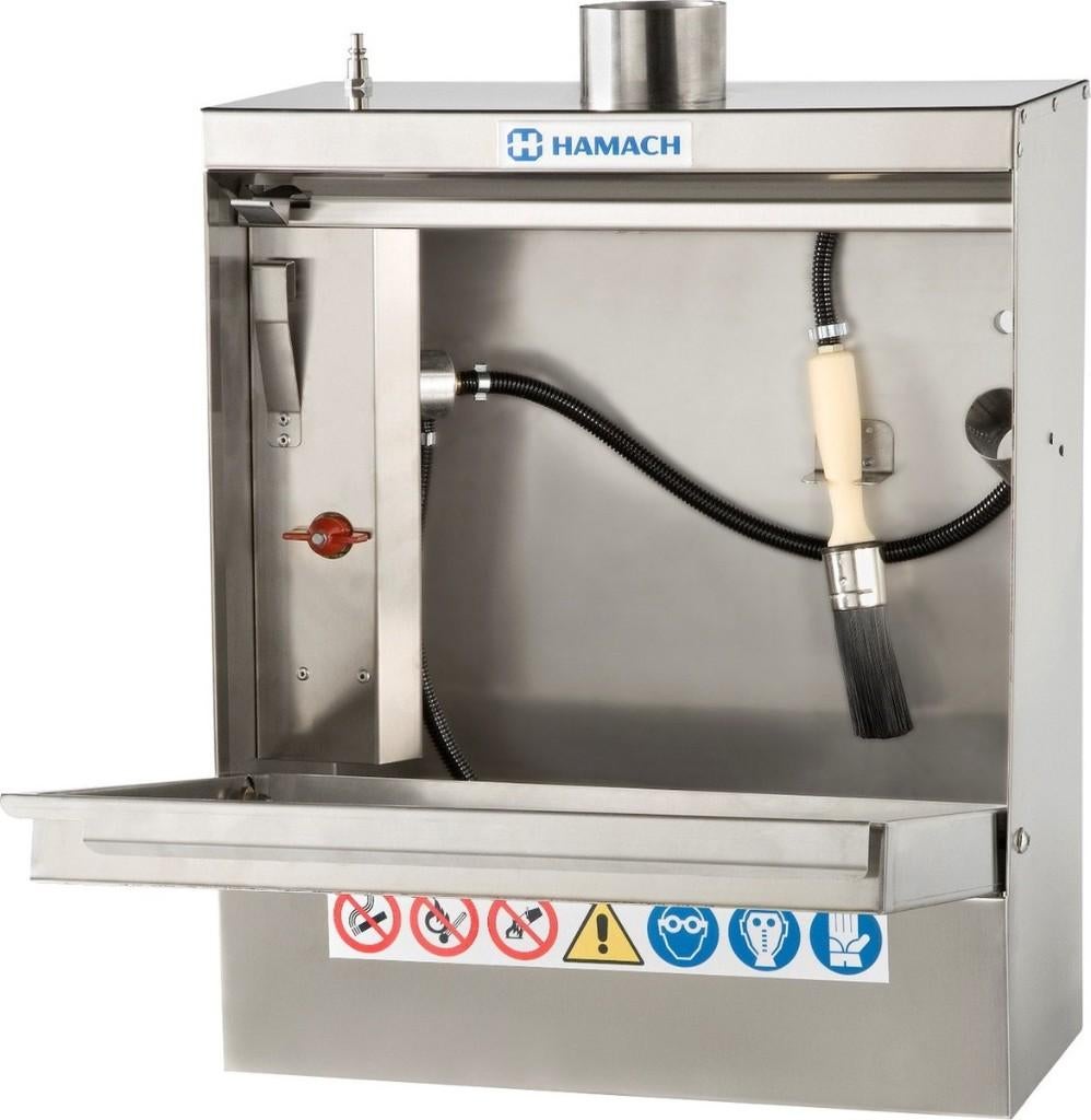 RVS plamuurmes reinigerkast (Hamag), Ophalen