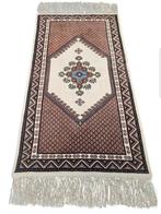 Handgeknoopt oosters wol Kariouan tapijt medallion 80x146cm, 100 tot 150 cm, Onbekend, Crème, Onbekend