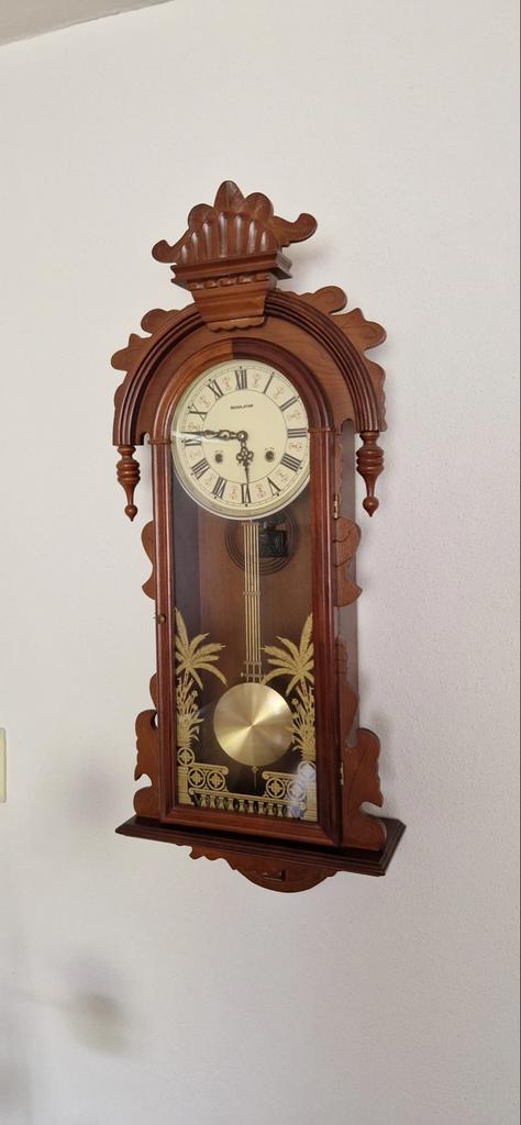 Antieke Regulator Wandklok - Werkt Perfect, Ophalen
