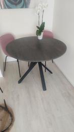 Ronde eetkamertafel - Zwart gemarmerd - Ø 110 cm, Ophalen