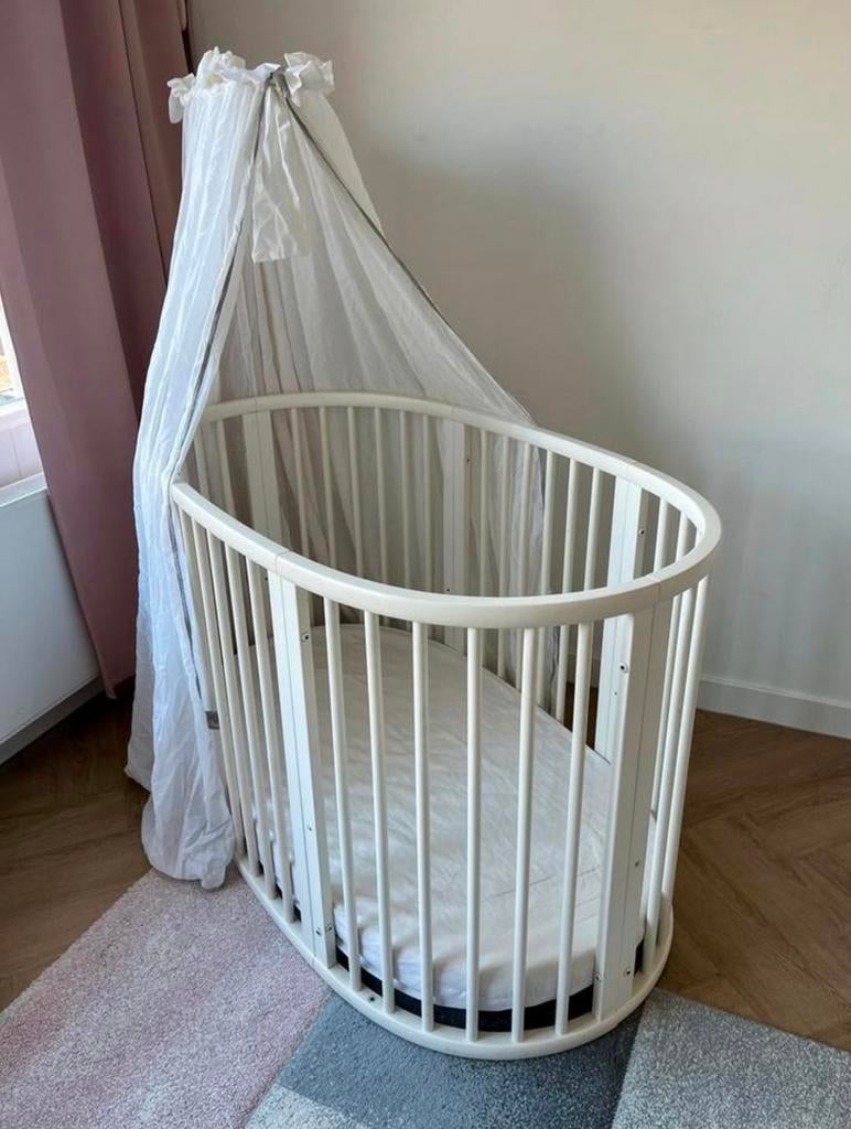 Stokke bed zonder hemel, Ophalen, Gebruikt, Wieg