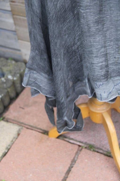 Jurk grijs Elisa Cavaletti mt 7 (M/L) Vaste prijs, Maat 38/40 (M), Verzenden, Zo goed als nieuw, Knielengte