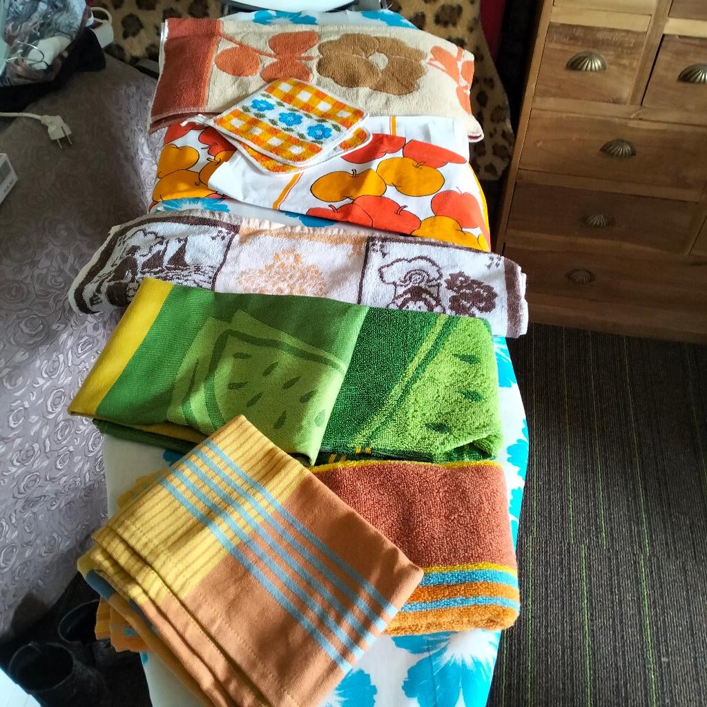 vintage keuken textiel, Ophalen, Nieuw, Overige kleuren, Theedoek of Handdoek