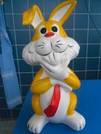 2 STENEN SPAARPOTTEN HAAS 33 CM + VARKEN 25 CM, Verzamelen, Beelden en Beeldjes, Ophalen of Verzenden, Zo goed als nieuw, Dier