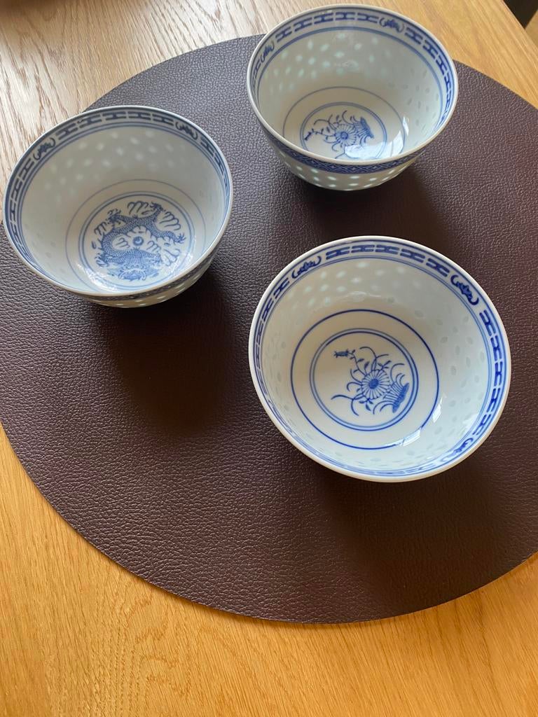 3 stenen kommetjes, Ophalen of Verzenden