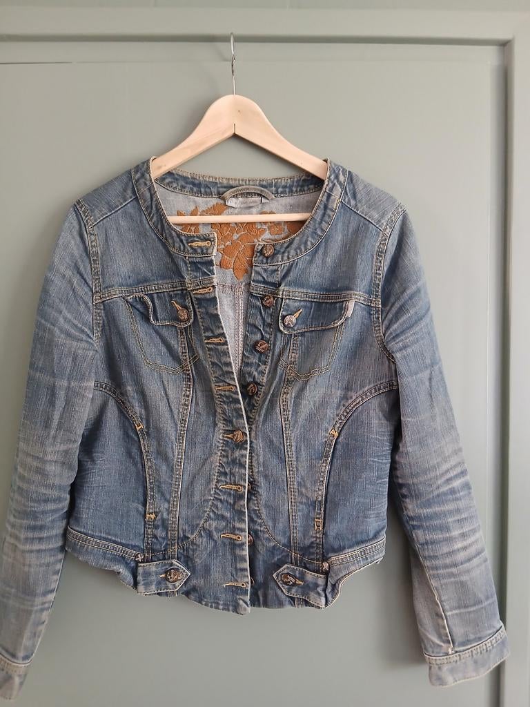 Didi spijkerjack XL met borduursel - blue sista, Blauw, Maat 46/48 (XL) of groter, Didi, Ophalen of Verzenden