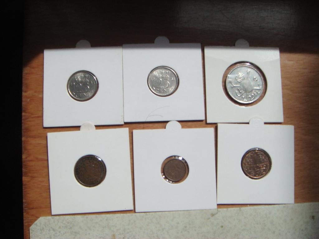 Munten Nederland. 6 stuks., Postzegels en Munten, Munten | Nederland, Ophalen of Verzenden, Koningin Juliana