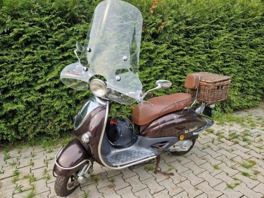La Souris Scooter - Bruin met rieten mand, Ophalen, Gebruikt, Overige typen, Overige merken