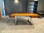 Vintage directiebureau (hout), Huis en Inrichting, Ophalen, Gebruikt, Hout, Overige merken