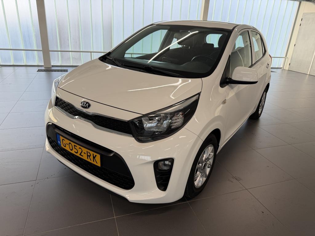 Kia Picanto 1.2 CVVT DynamicLine Automaat (bj 2019), Auto's, 83 pk, Gebruikt, 4 cilinders, Wit