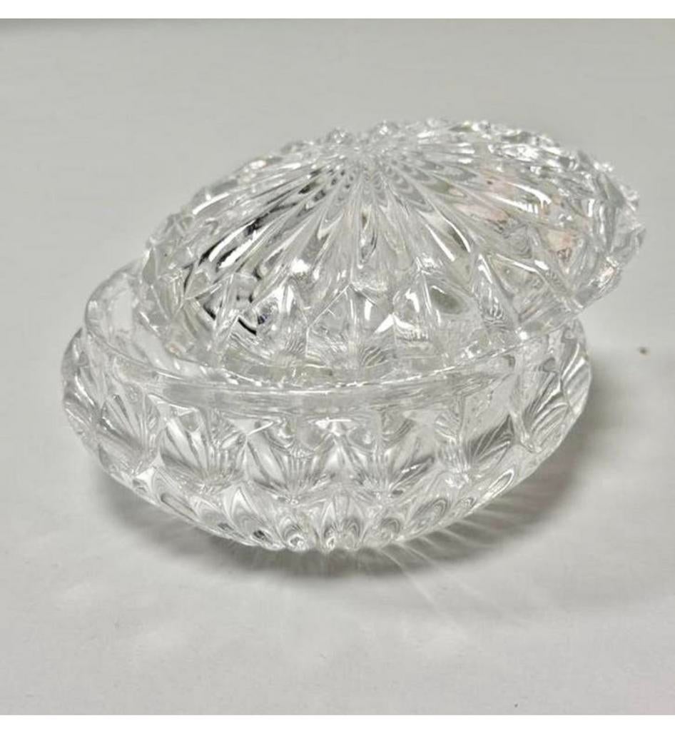 Vintage Kristallen Sieraden Bonbon Zeep Doosje met deksel, Antiek en Kunst, Ophalen of Verzenden