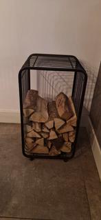 Brandhout rek (Riverdale,  zwart van kleur), Huis en Inrichting, Kachels, Ophalen of Verzenden, Zo goed als nieuw, Hout, Overige soorten