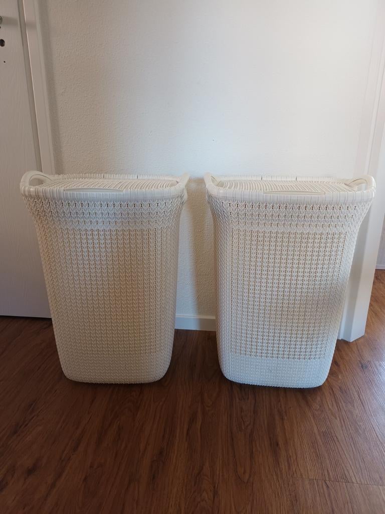 2x Curver wasmand - Hoogte 60 cm, breedte 45 cm, Ophalen, Minder dan 85 cm