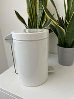 Brabantia pedaalemmer 3l - badkamer - wit, Huis en Inrichting, Met pedaal, Ophalen of Verzenden, Zo goed als nieuw, Minder dan 10 liter