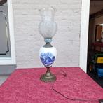 Staande lamp rococo slijl met delftsblauwe afbeelding, Ophalen