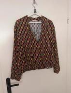 Studio Anneloes Grace blouse satijn grafische print XL, Kleding | Dames, Ophalen of Verzenden, Zo goed als nieuw, Maat 46/48 (XL) of groter