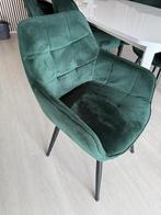 Groen Velvet Stoelen 8x, Huis en Inrichting, Stoelen, Ophalen, Zo goed als nieuw, Overige kleuren, Vijf, Zes of meer stoelen