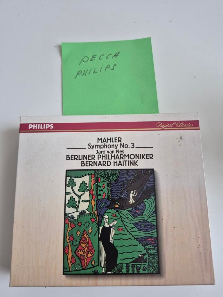 Mahler Symfonie 3 - Berliner Philharmoniker - Haitink 2cd, Cd's en Dvd's, Gebruikt, Boxset, Ophalen of Verzenden, Romantiek