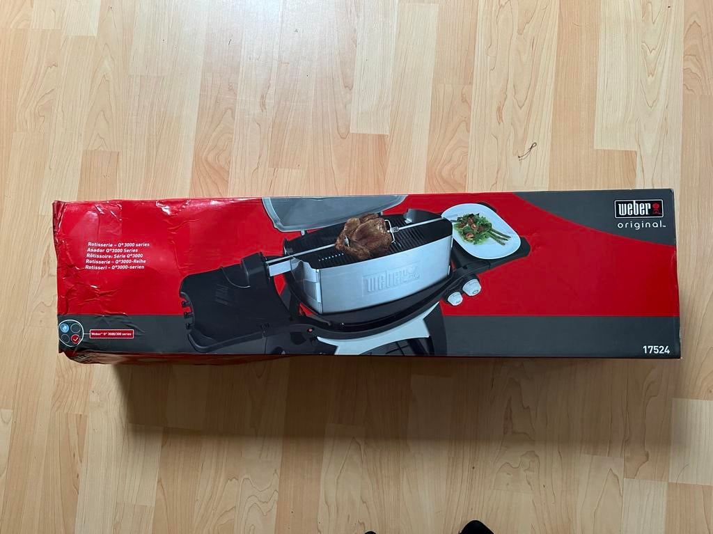 Weber Rotisserie voor Q3000 grills, Ophalen of Verzenden, Nieuw