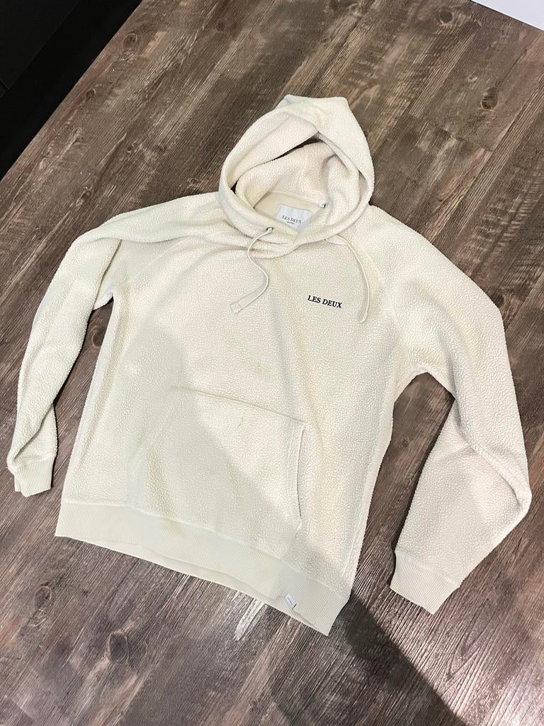 Les Deux Teddy Hoodie Beige Maat L, Ophalen of Verzenden, Zo goed als nieuw, Maat 52/54 (L), Beige