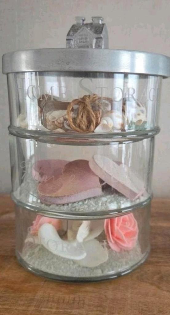 Riviera Maison 3-delige voorraadpot met decoratie, Huis en Inrichting, Woonaccessoires | Overige, Ophalen