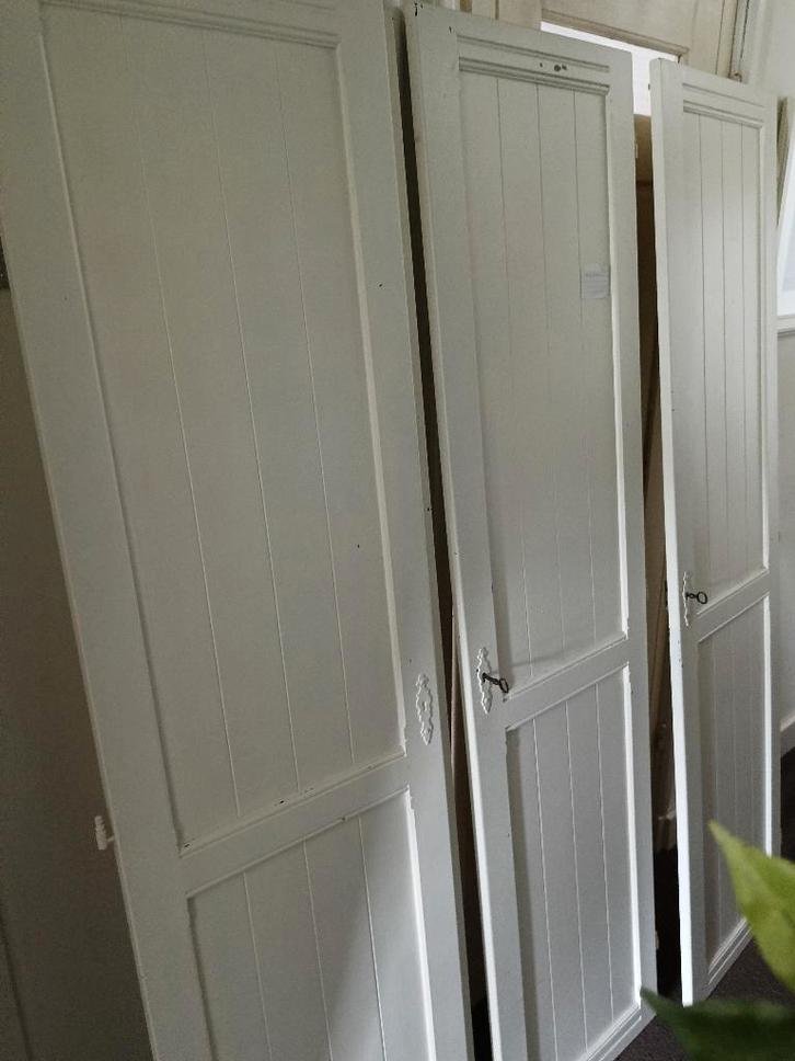 Vintage jaren 40 eiken kledingkast, Huis en Inrichting, Kasten | Kledingkasten, Gebruikt, 200 cm of meer, 150 tot 200 cm, 50 tot 75 cm