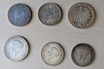 Zilveren munten Duitsland en Luxemburg, Postzegels en Munten, Ophalen of Verzenden, Overige landen, Losse munt, Zilver