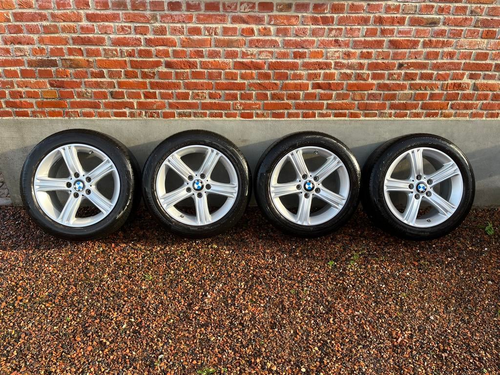 Originele Bmw 393 style velgen met zomerbanden, Ophalen, Gebruikt, BMW