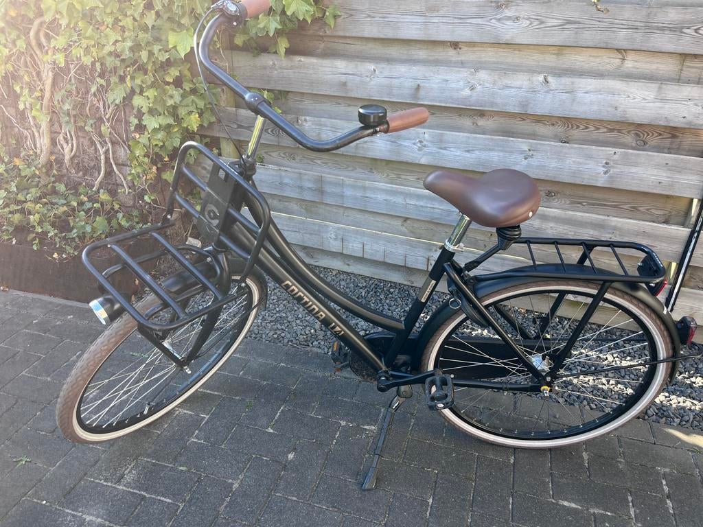 Cortina U4 transportfiets |mat zwart | 26 inch!, Fietsen en Brommers, Terugtraprem, Gebruikt, Versnellingen, Ophalen