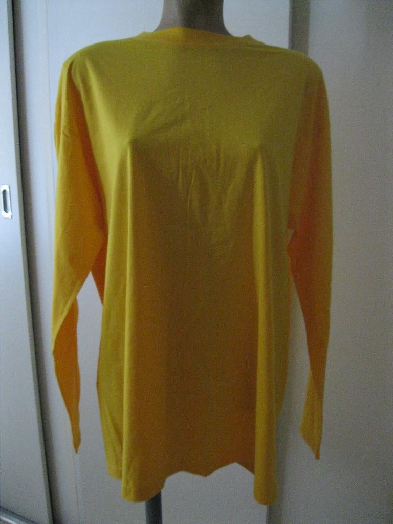 maat XXL, 1 nieuw geel T-shirt, 80 cm., Geel, Maat 46/48 (XL) of groter, Nieuw, Ophalen of Verzenden