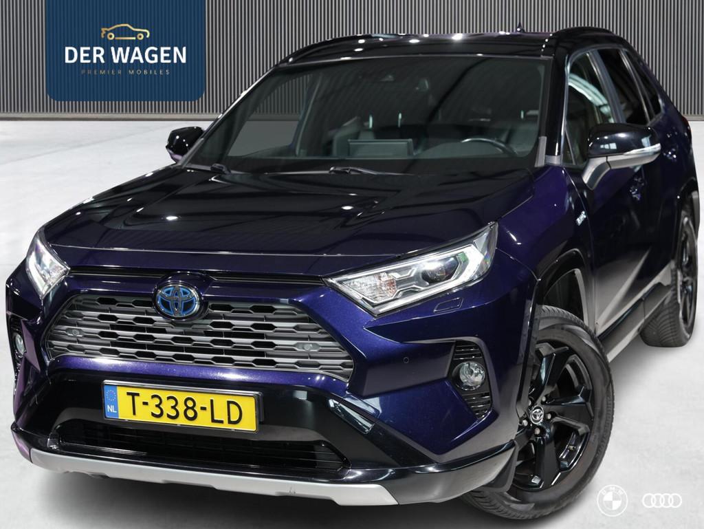Toyota RAV4 2.5 HYBRID STYLE / ACC / CARPLAY / TREKHAAK / 18, Auto's, Toyota, 4 cilinders, Blauw, Leder en Stof, 218 pk