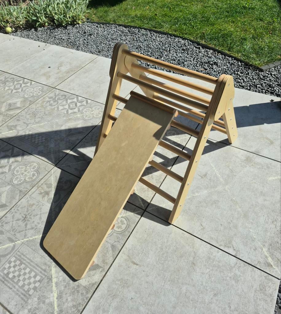 Klimrek met glijbaan/trap, Kinderen en Baby's, Speelgoed | Houten speelgoed, Ophalen, Zo goed als nieuw