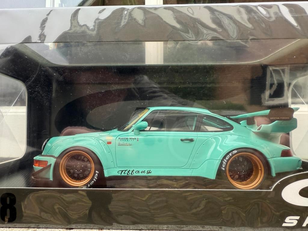 1:18 Porsche 911 964 RWB Tiffany blauw GT Spirit GT875, Overige merken, Info@gts-models.com, 2, rue de l'écusson, Zone commerciale Oxygène Sud, Josselin, 56120, FR
