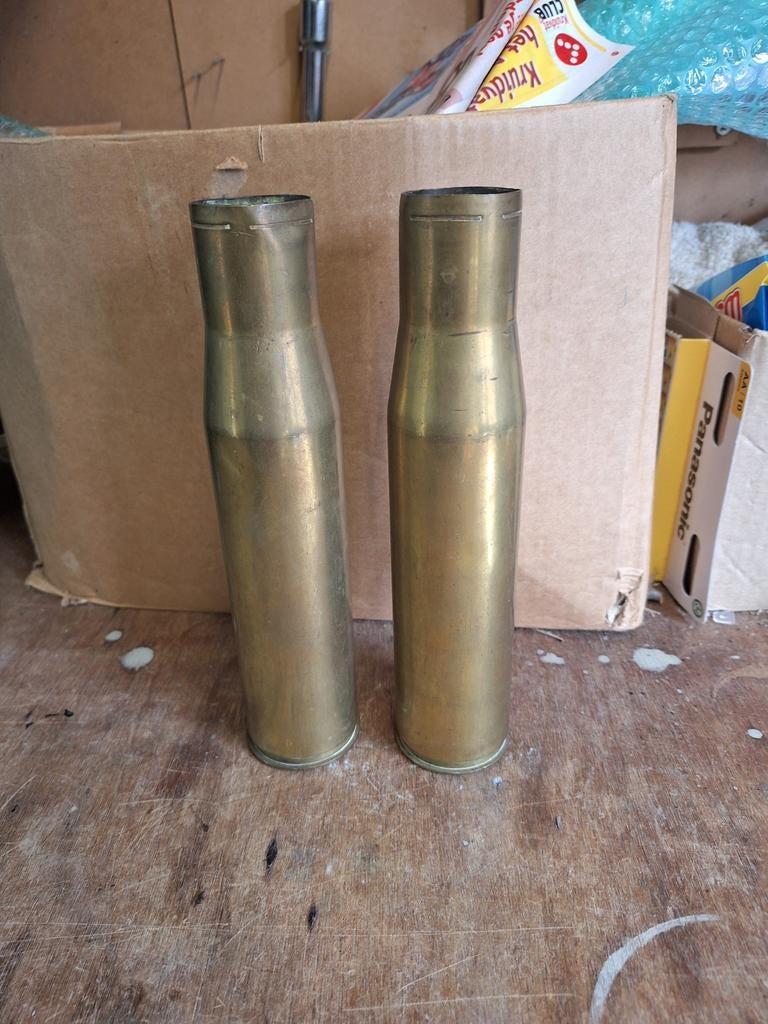 Oude lege WO2 hulzen USA 37mm m17 jaren 40, Ophalen of Verzenden, Amerika, Hulzen of Bodemvondsten