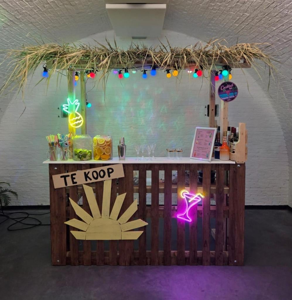 Leuke steigerhouten cocktailbar, Ophalen