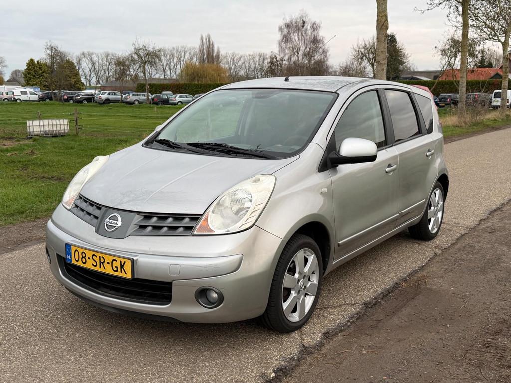Nissan Note 1.6 First Note APK 04-2026 Airco NAP, Auto's, Voorwielaandrijving, Gebruikt, Zwart, 4 cilinders