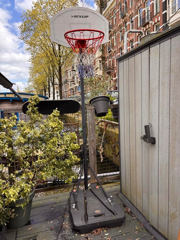 Dunlop basketbalring met standaard, Sport en Fitness, Basketbal, Ophalen, Gebruikt, Ring, Bord of Paal
