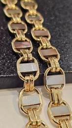 Prachtige 18karaat platte magnum ketting 70cm, Ophalen of Verzenden, Nieuw, Goud, Goud