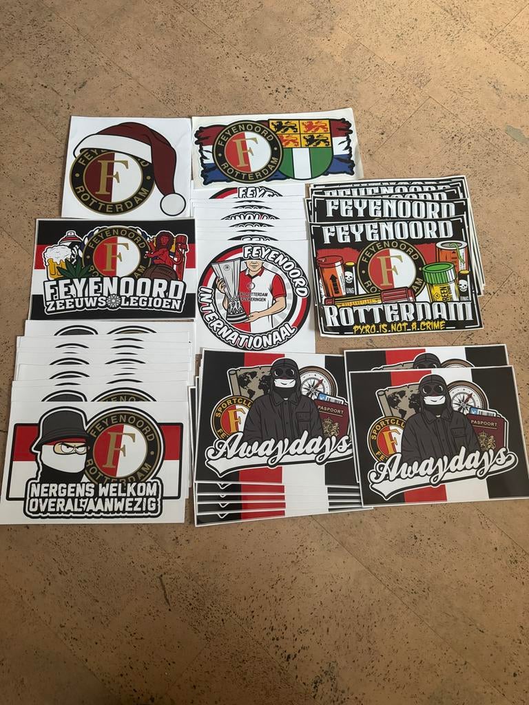 Feyenoord Stickers - Diverse Ontwerpen, Ophalen of Verzenden, Nieuw, Sport