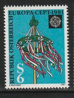Verenigd Europa 1981 - Oostenrijk - Meiboom, Ophalen, Postfris, Overige thema's