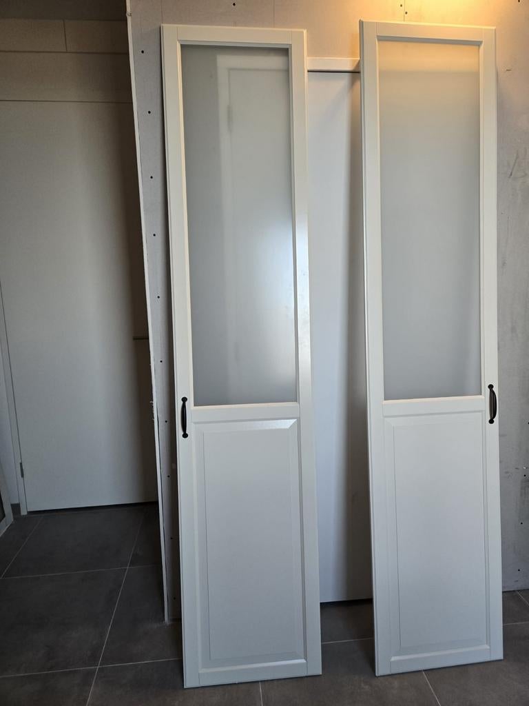 Ikea Pax kastdeuren wit met melkglas en handvat, Huis en Inrichting, Kasten | Kledingkasten, Ophalen of Verzenden