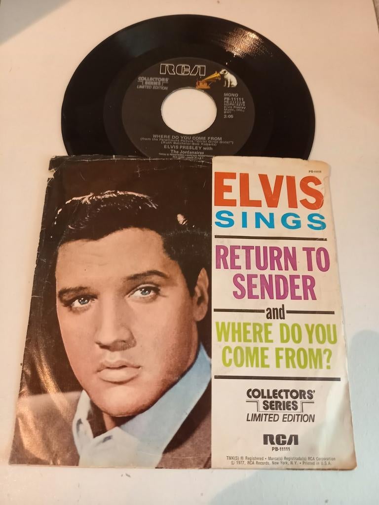 Elvis Presley  singles  - Collector's series, Ophalen of Verzenden, Zo goed als nieuw, Overige formaten