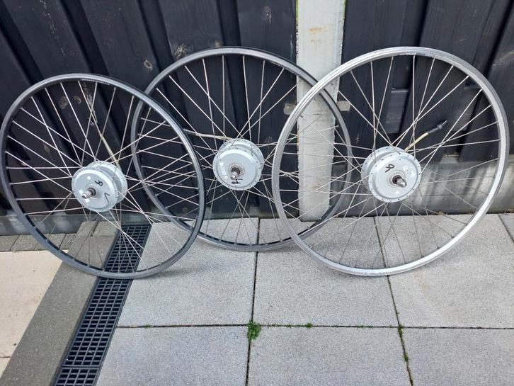 Voorwielmotor Gazelle, Fietsen en Brommers, Fietsonderdelen, Gebruikt, Algemeen, Wiel, Ophalen of Verzenden