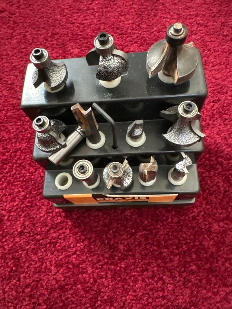 Praxis Frezen set 8mm HCS, Ophalen of Verzenden, Gebruikt, Bovenfrees